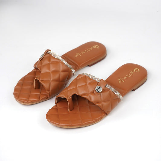Brown Quetzal Toe Ring comfortable slipper